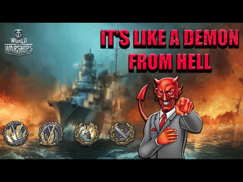 World of Warships - The Worst NIGHTMARE for Battleships Gameplay