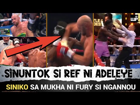 LUTO ang Panalo ni Tyson Fury | Siniko sa Mukha si Ngannou | Sinuntok ang Referee ni David Adeleye