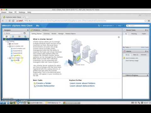 VMware vSphere6 -  Lab02 - Configuring VMware vCenter Server Appliance