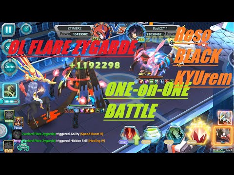 POKELAND LEGENDS - OL FLARE ZYGARDE Vs RESO BLACK KYUREM. TESTING SKILLS!