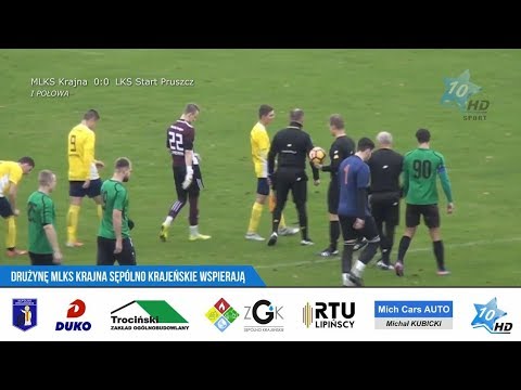 MLKS Krajna Sępólno Krajeńskie - LKS Start Pruszcz (2:4), 10.11.2019 r.