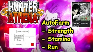 Roblox Hunter x Athena Script - AutoFarm Strength/Stamina/Run 2022