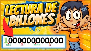 Lectura de Billones 👉Cifras expresadas en billones 👉 Cómo se escribe un billón, 10 billones y más