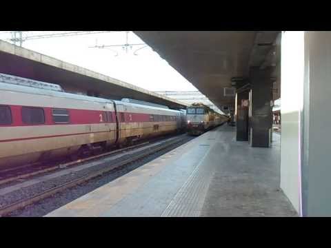 E656.063 in partenza con l' IC 705 Roma Termini - Taranto
