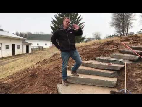 Natural Stone Steps in Woodbine, MD (Part 1) | Carroll Landscaping