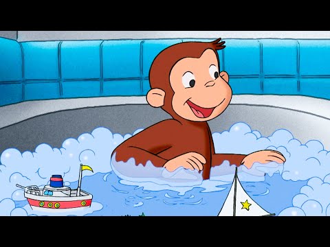 Those Are Not Bath Toys!! 🐵 | Curious George | Animal Friends