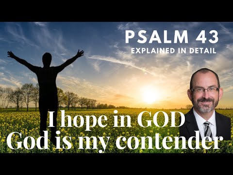 Psalm Chapter 43 - My hope is in God - God is my contender