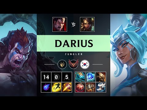 Darius Jungle vs Nidalee: Triple Kill, Legendary - KR Grandmaster Patch 14.20