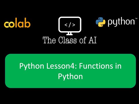Python Lesson4 Functions In Python Theclassofai