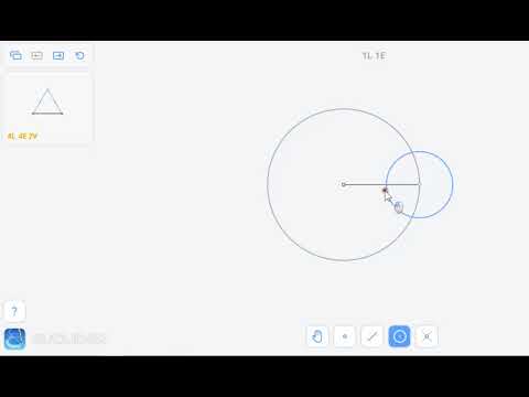 Euclidea tutorial 1 - Equilateral triangle