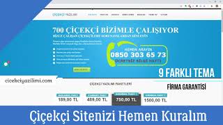 Çiçekçi Sitesi Kurulumu - Çiçekçi Yazılımı