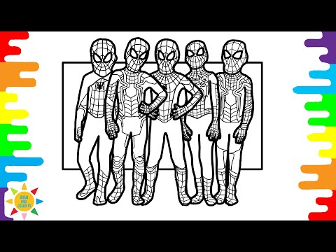Spiderman Different Colors  Coloring | Cartoon - On & On (feat. Daniel Levi) [NCS Release]