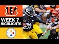Bengals vs. Steelers | NFL Week 7 Game Highlights