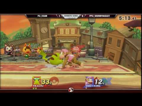 VS Weekly 2/23/17 - Winners Semis - Esam (Pikachu) vs. WormyNugget (Diddy) - Smash 4