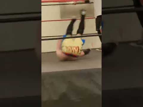 Rip Byson clothslines riot Kellan Thomas (ncw) #wrestling #shorts