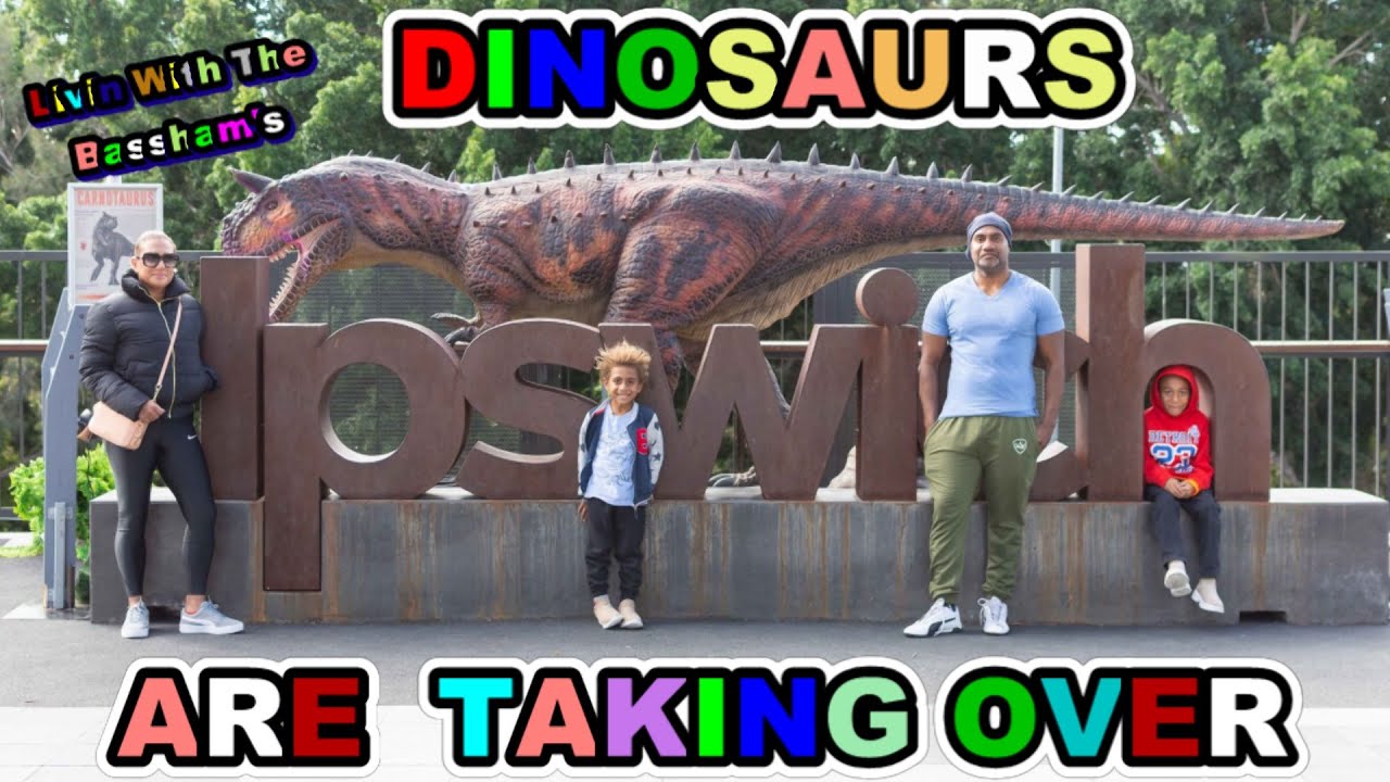 Ipswich Queensland Dinosaurs are taking over Tulmur Place #dinosaurs #ipswichqld #queensland