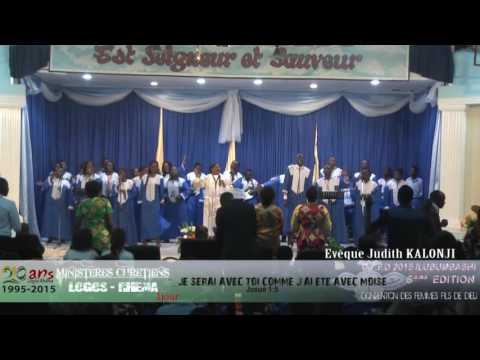 LOGOS RHEMA KATANGA  LA CFFD 2015 A LUBUMBASHI   5ème EDITION  PAR EVEQUE JUDITH K