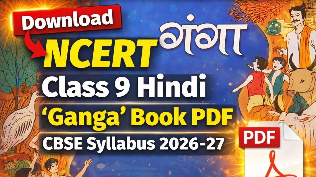 Download NCERT/CBSE Class9 Hindi ‘Ganga’ Book PDF 📘 | CBSE New Syllabus 2026–27 | Full Textbook FREE