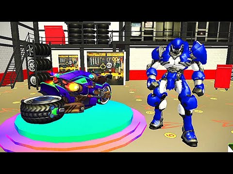 Grand US Flying Robot Bike Revenge: Bike Robot Transform Game - Android Gameplay
