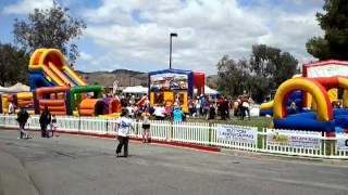 Fiesta Day 2012 in Canyon Lake, California-Inflatable Kid Zone