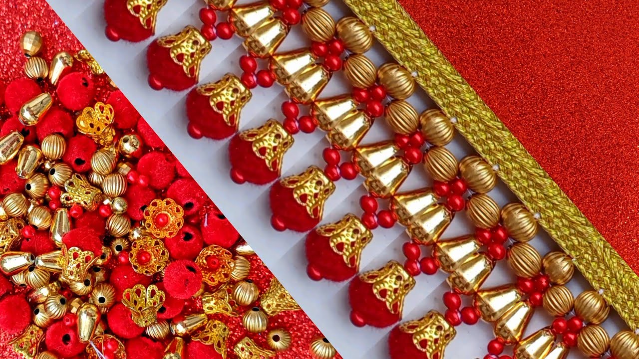 This beautiful border embroidery tutorial 😍😍😍#DIY