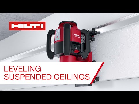 HOW TO Level Suspended Ceilings with Hilti Rotating Laser PR 3-HSVG