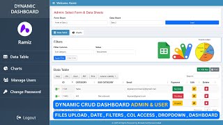 Build a Dynamic CRUD Web App Dashboard: Admin & User Roles with Google Sheets & Apps Script | C46V3