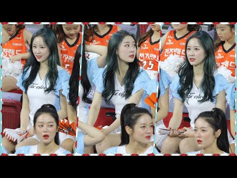 [4K] 191215 최유나 직캠 (치어리더) - 응원모음 @여자농구경기(도원실내체육관)/Fancam By 쵸리(Chori)