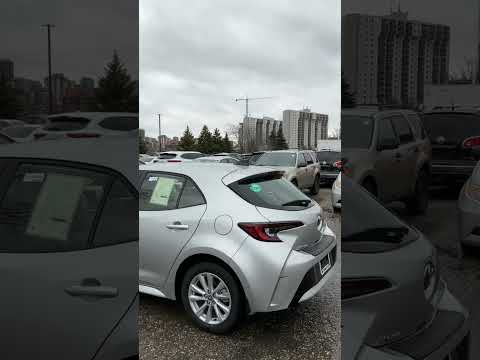 2026 Toyota Corolla Hatchback CVT in Silver for sale at Forbes Waterloo Toyota in Waterloo, ON