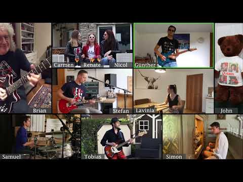 Queen "Hammer to Fall" performed by The Q Project - Val Gardena, with special guest Brian May