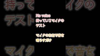 マイクテスト【No Voice】