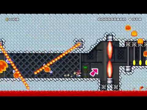 Super Mario Maker 2 Fiery Fortress [20s]