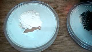 Australian Silver Lunar Series 2 Mouse, Ox, Tiger, Rabit, Dragon and Snake