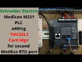Schneider Electric Modicon M221 PLC Adding TMC2SL1 Cartridge For Second ModBus RTU Port Eng