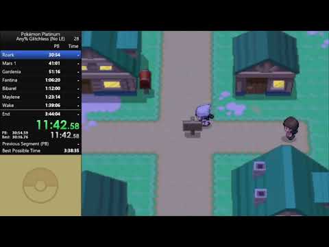 Pokémon Platinum 3:43:06 glitchless speedrun (Chimchar No Lucky Egg)