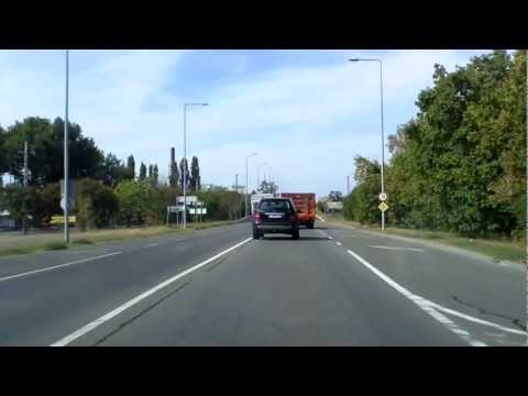 Budapest: driving road #5 inbound from M0 to Pesterzsébet (real time)