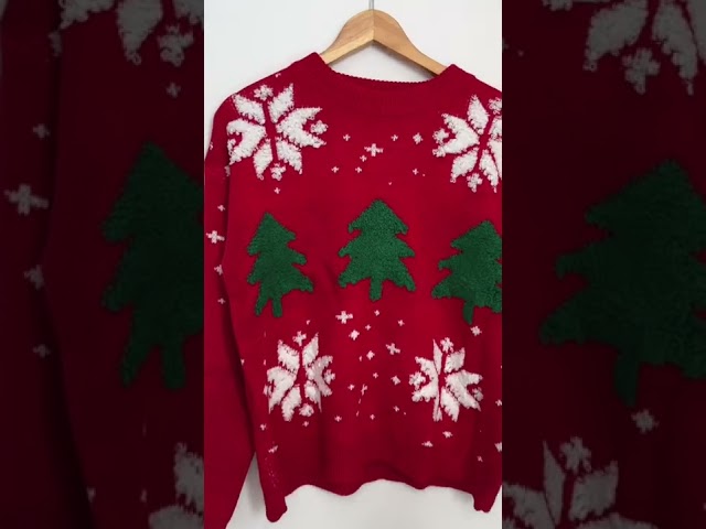 Vídeo relacionado con Leversic Suéter Navidad Hombre Jerseys de Invierno de Cuello Redondo Suéter de Reno Jerseys Navidad Suave de Manga Larga(Azul Marino,L)