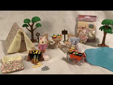 Sylvanian Families Iškylos rinkinys su mažąja drambliuke video