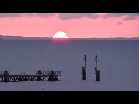 Sonnenuntergang Insel Wolin in Polen