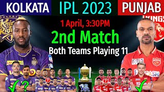 IPL 2023 - 2nd Match | Punjab Vs Kolkata Match Info & Playing 11 | KKR Vs PBKS 2nd Match IPL 2023 |