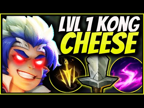 The ULTIMATE cheese strategy that GUARANTEES first blood EVERY game LVL 1| Season 12 Wukong Top Lane