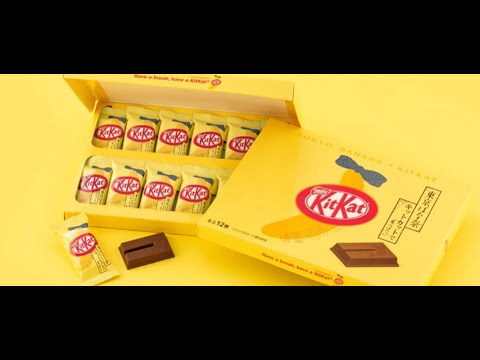 Tokyo Banana Kit Kat - JAL / Zip-Air Airlines Exclusive Gift Box - Japan Only Japanese Snack Quickie