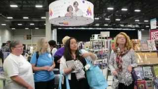 preview picture of video 'AQS Booth POP UP PARTY! AQS QuiltWeek® – Des Moines, Iowa 2014'