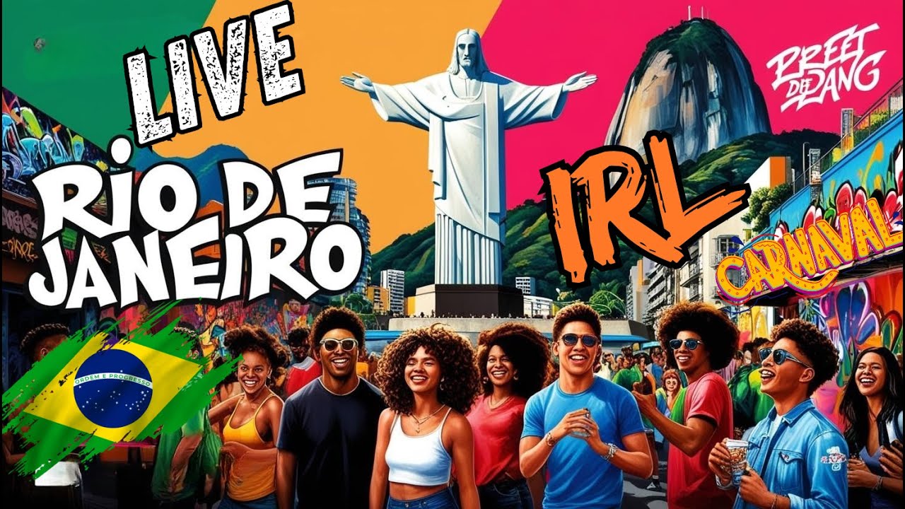 🟢RIO DE JANEIRO AO VIVO IRL / CARNAVAL 2025 ROLÉ PELOS BLOCOS DE RUA / LIVE IN RIO DE JANEIRO IRL