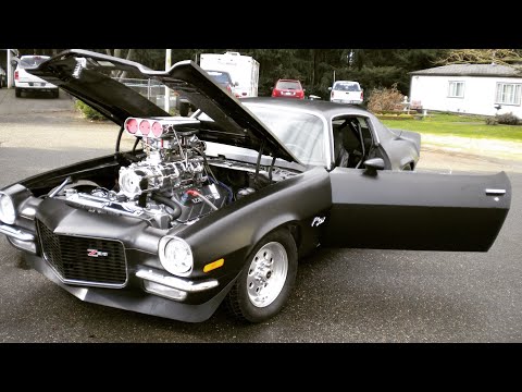Quick look at My 1970 supercharged pro street z-28 Camaro