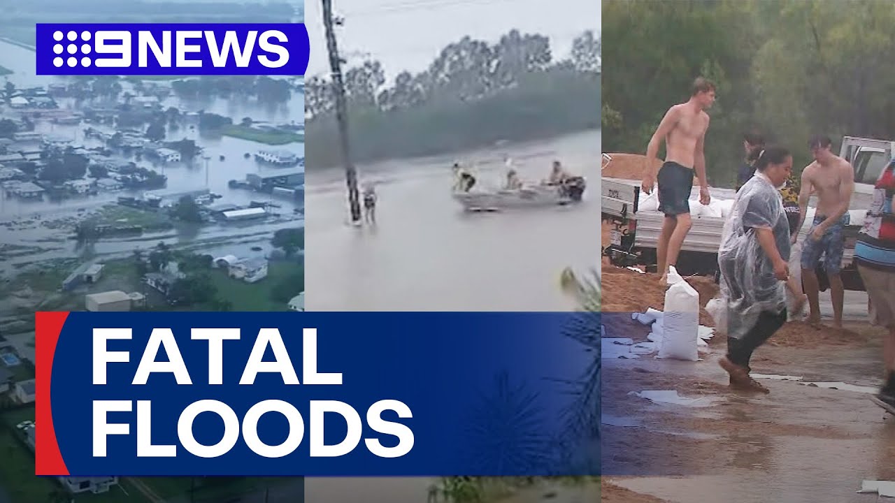 Woman killed in flood emergency as 1000mm rain falls | 9 News Australia