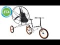 World's first flying bicycle - Paravelo maiden flight 2013