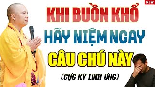 Khi Buồn Khổ, Tức Giận Hãy Niệm CÂU THẦN CHÚ NÀY, Hóa Giải Ngay (Rất Hay) - Thầy Thích Đạo Thịnh.