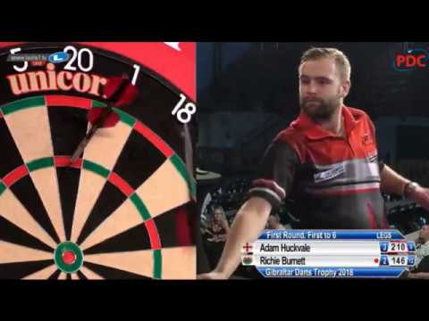 2018 Gibraltar Darts Trophy Round 1 Huckvale vs Burnett