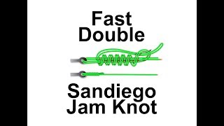 DOUBLE San-Diego Jam knot in under a minute